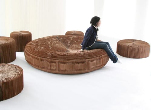 corrugated lounge furniture softseating